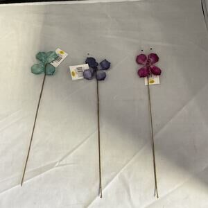 Set Of 3- Assorted Butterfly Garden Decor- Outdoor Yard Decor